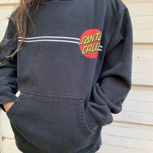 Santa Cruz Classic Dot Hooded Pullover Sweatshirt